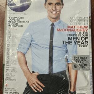 GQ Magazine Matthew McConaughey Cover Dec 2013 Timberlake Kendrick Lamar SEALED